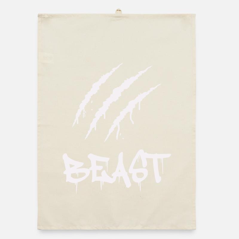 krallen_beast Organic Geschirrtuch