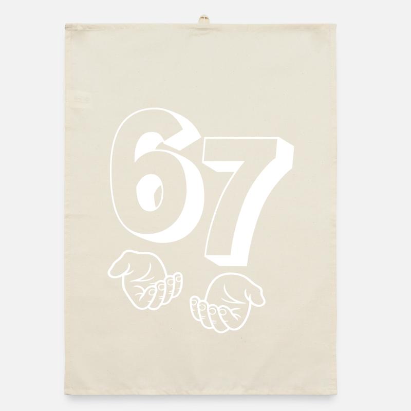 76 "six seven" hands Organic dish towel