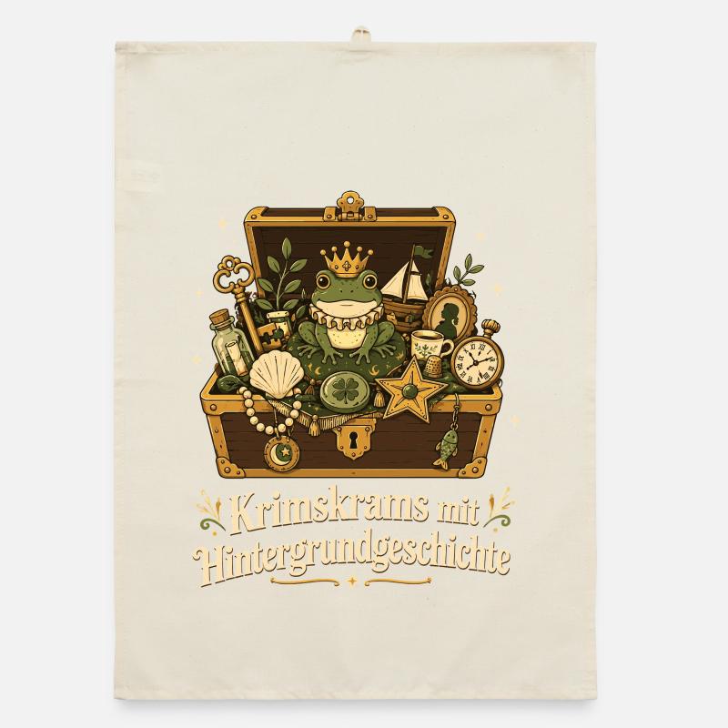 Krimskrams mit Hintergrundgeschichte Organic Geschirrtuch