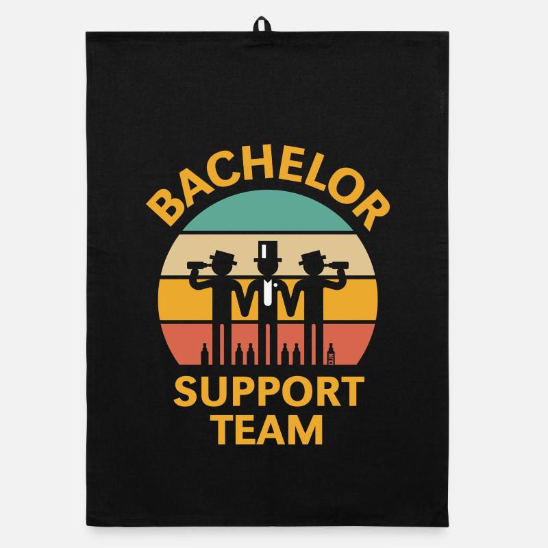 Bachelor Support Team (Stag Party / Sunset / 5C) Organic dish towel