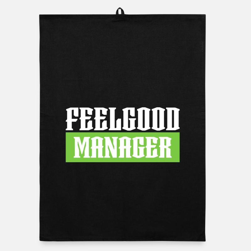 Feelgood manager tshirt vert noir Torchon bio
