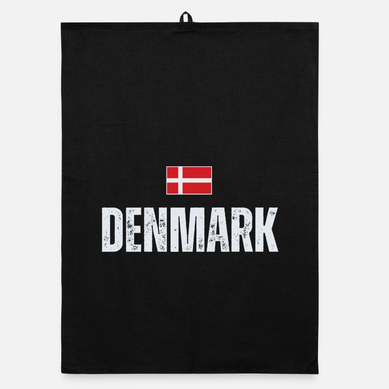 Drapeau du Danemark, fier danois Torchon bio