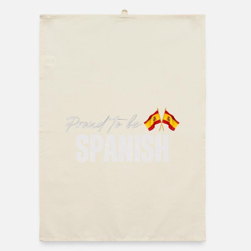 Stolzer Spanier, ich liebe Spanien Organic Geschirrtuch