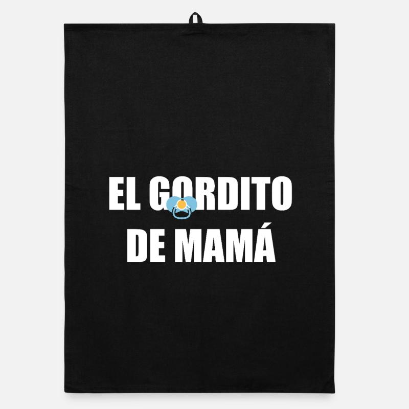 Mom's Chubby in WHITE Organic dish towel