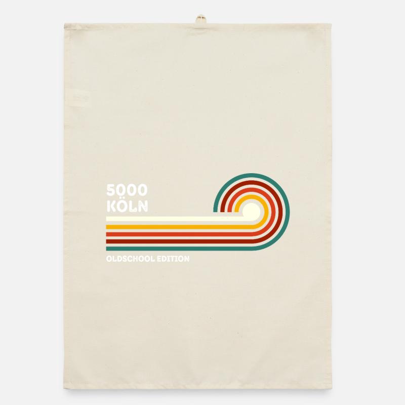 Cologne Retro Shirt Oldschool 5000 Zip Code Souvenir Organic dish towel