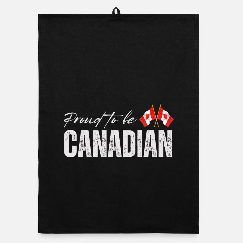 Drapeau du Canada, fierté canadienne Torchon bio