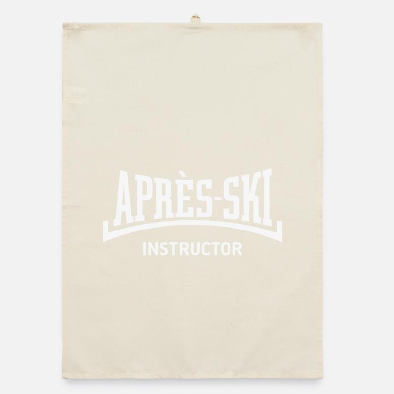 Après-Ski Instructor (Concave / Après Ski / B) Organic dish towel