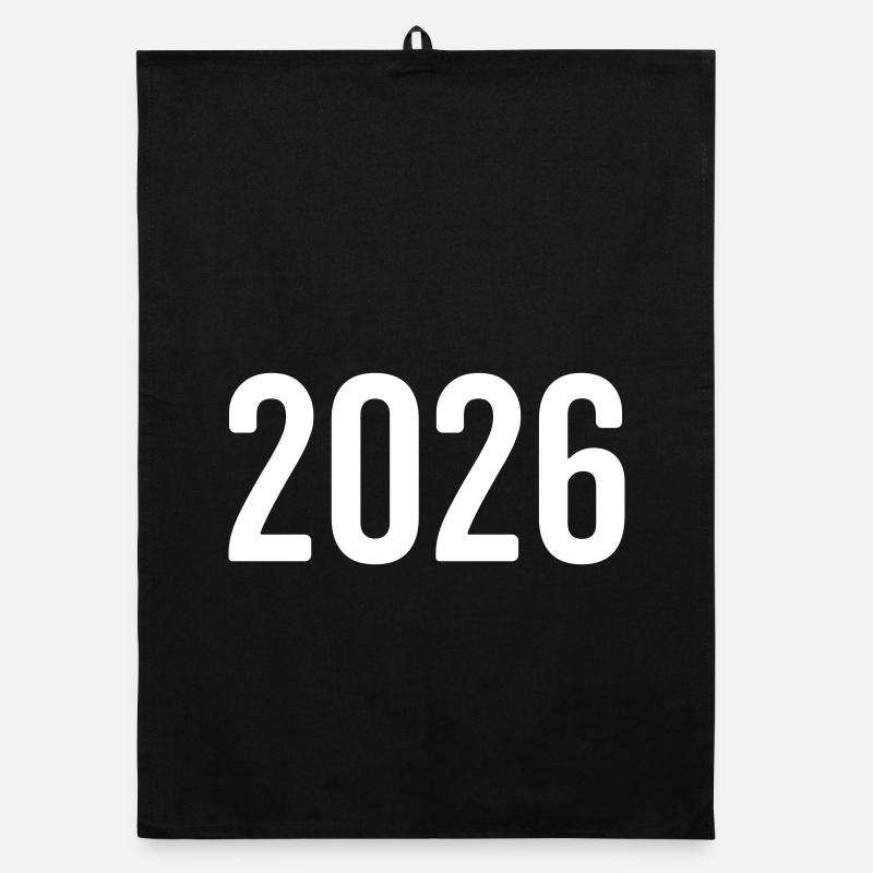 2026 Year Digit Organic dish towel