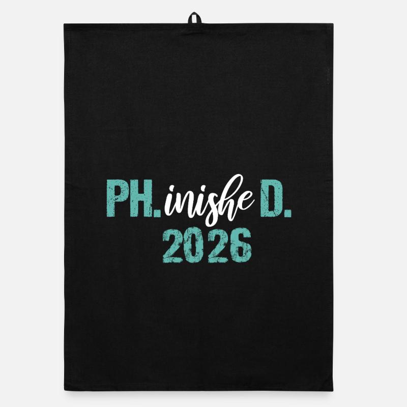 Doktor 2026 Abschluss Philister Dissertation Phd Organic Geschirrtuch