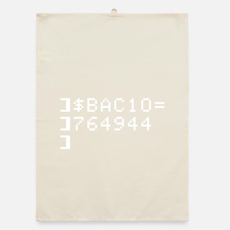 Bacio BAC10 8-bits Esadecimal Code Nerd Pixel Art Torchon bio