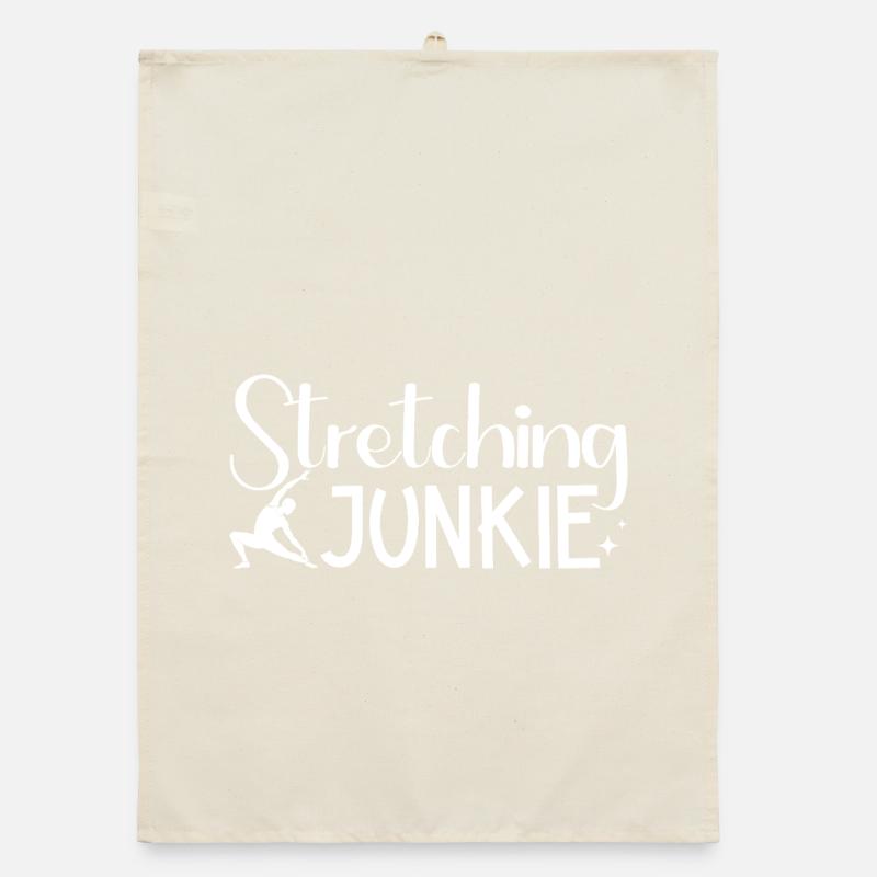Pilates Enthusiasts Stretching Junkie Pilates Organic dish towel