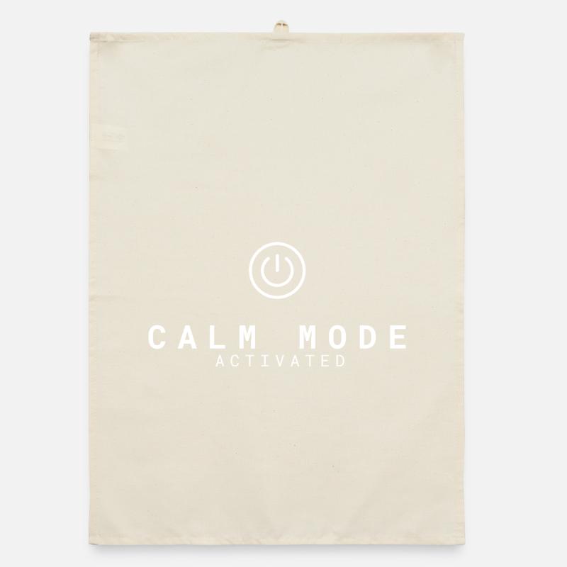 Calm Mode Activated | Relaxation & Nervous System Organic dish towel