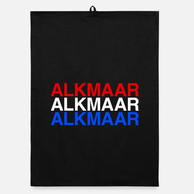 ALKMAAR Pays-Bas Drapeau des Pays-Bas Torchon bio