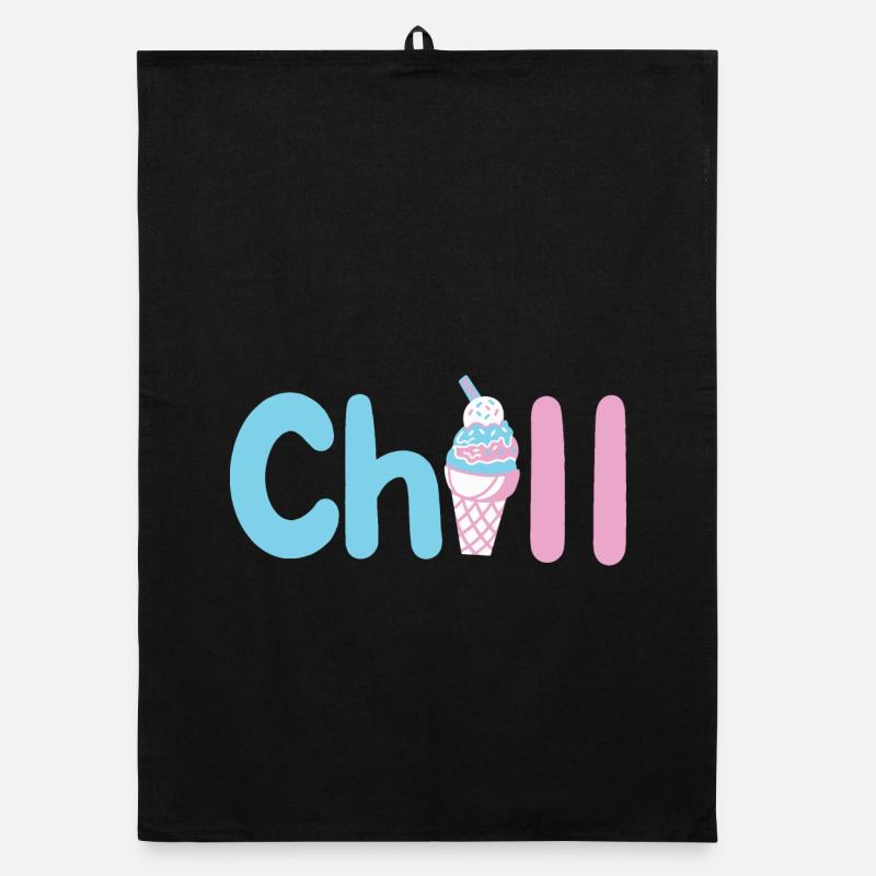 Eiscreme Sommer Organic Geschirrtuch