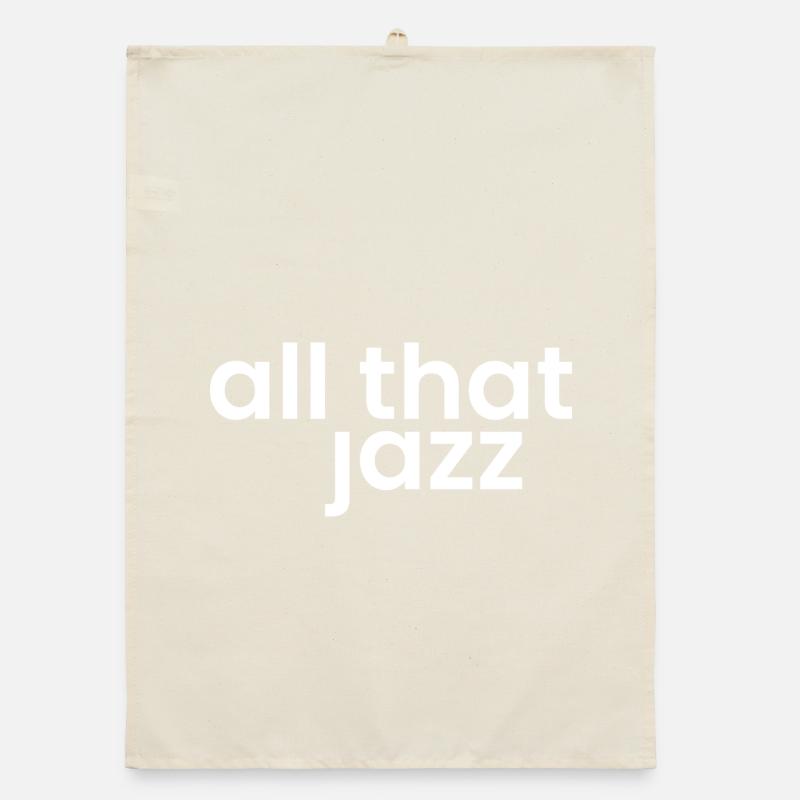 Jazz Phrase Bold Typography Organic dish towel