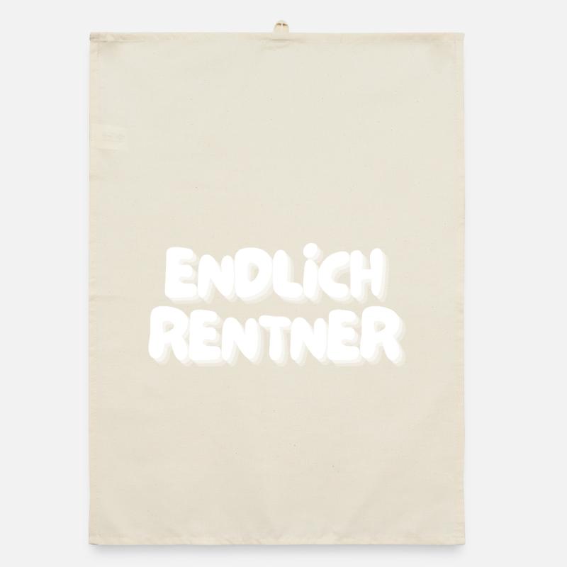 Endlich Rentner Organic Geschirrtuch