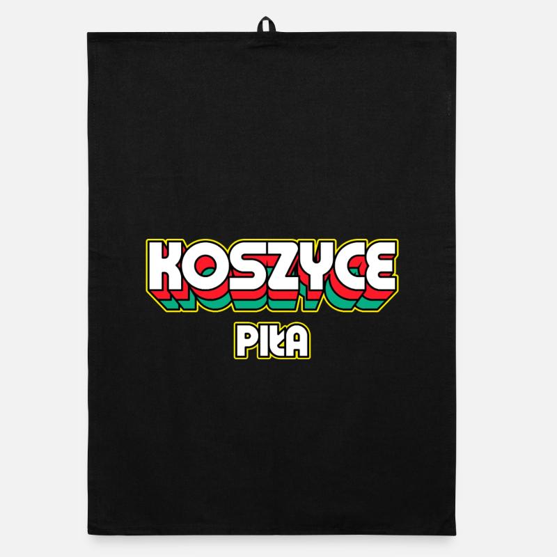 Košice Piła. Nom du district rétro Torchon bio