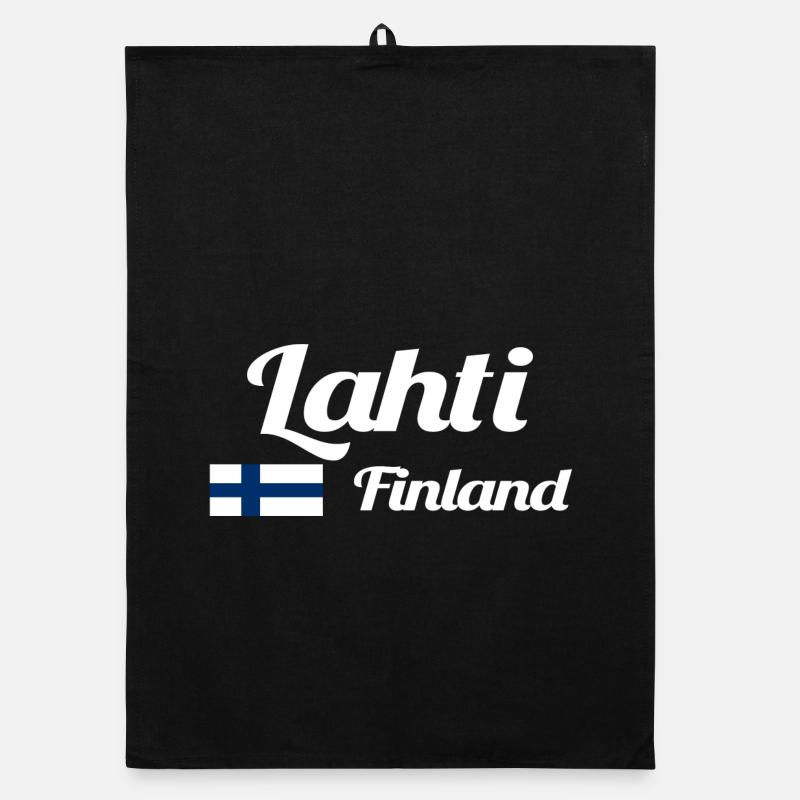Lahti, Finlande - Imprimés élégants Torchon bio