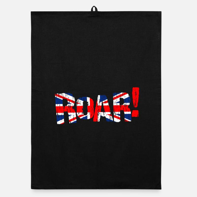 ROAR Royaume-Uni Drapeau du Royaume-Uni Torchon bio