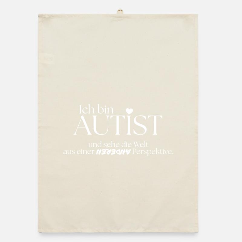 I'm autistic Organic dish towel