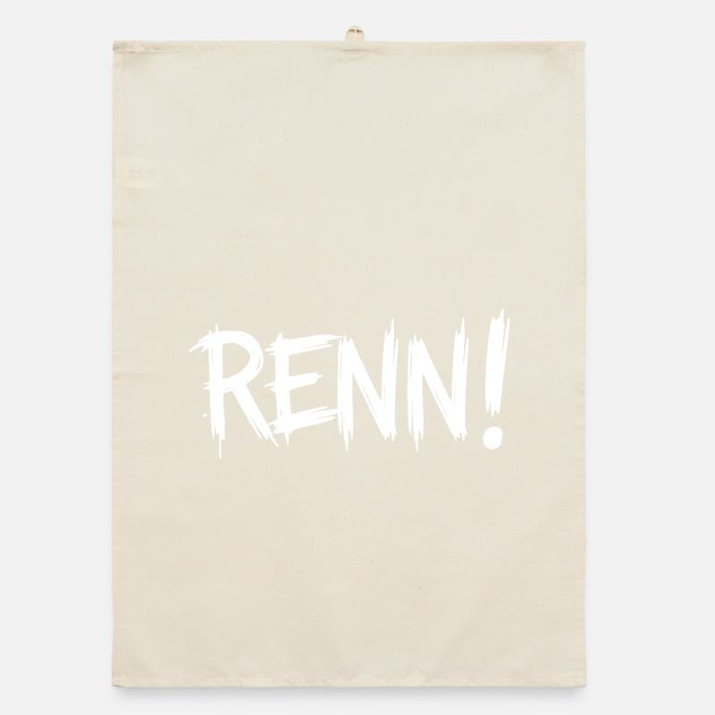 Courir! (Course, course, jogging, coureur) Torchon bio