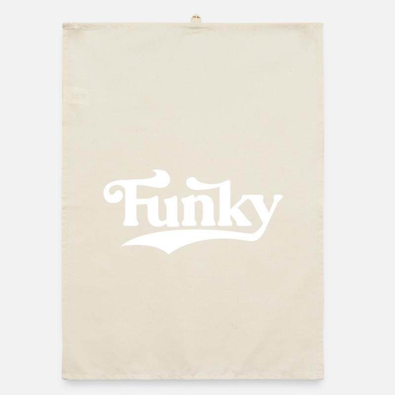 Logo rétro Funky Script Torchon bio