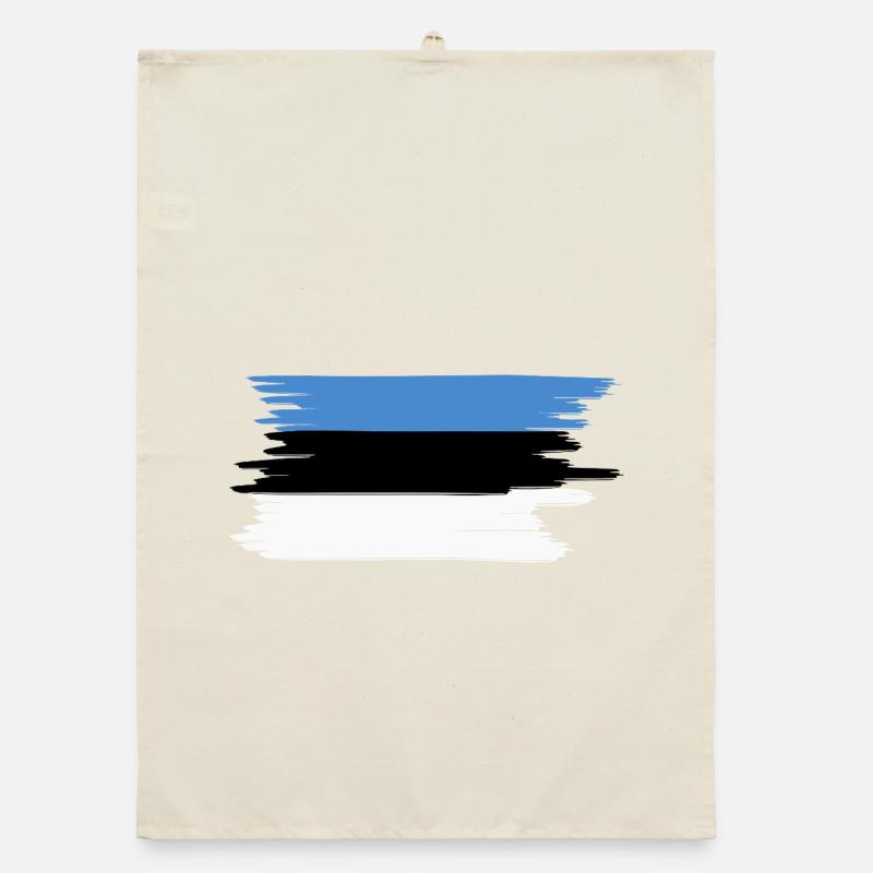 Drapeau estonien Torchon bio