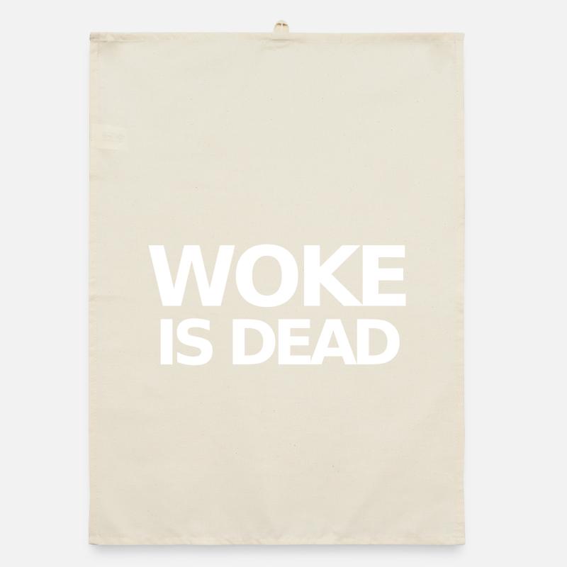 Woke ist Dead Statement Organic Geschirrtuch