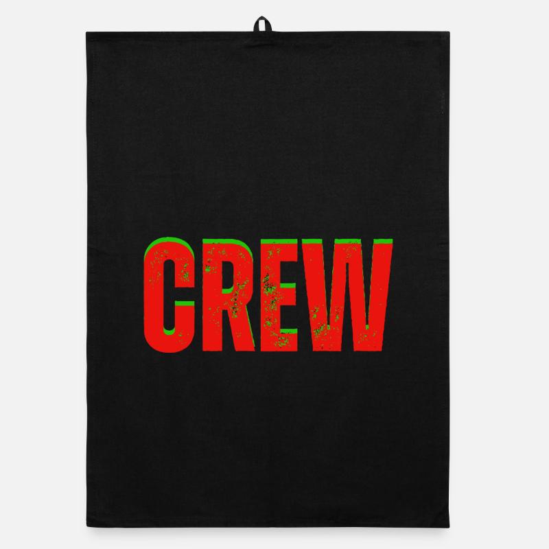 Crew red green Organic dish towel