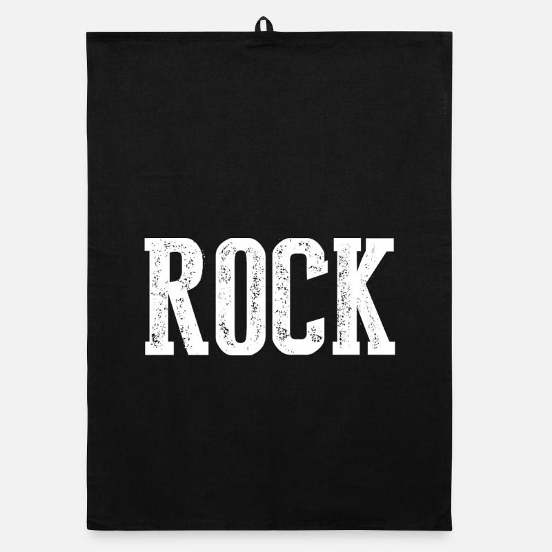 Conception typographique vintage rock and roll Torchon bio
