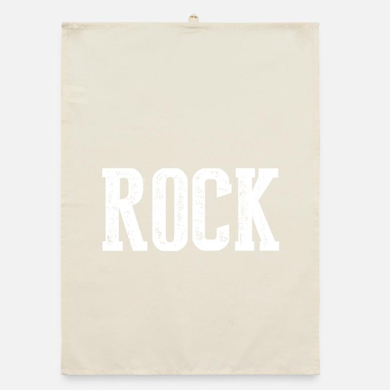 Conception typographique vintage rock and roll Torchon bio