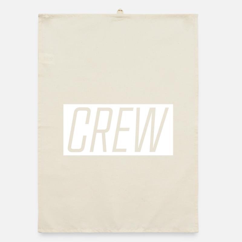 Crew Typografie Bold Organic Geschirrtuch
