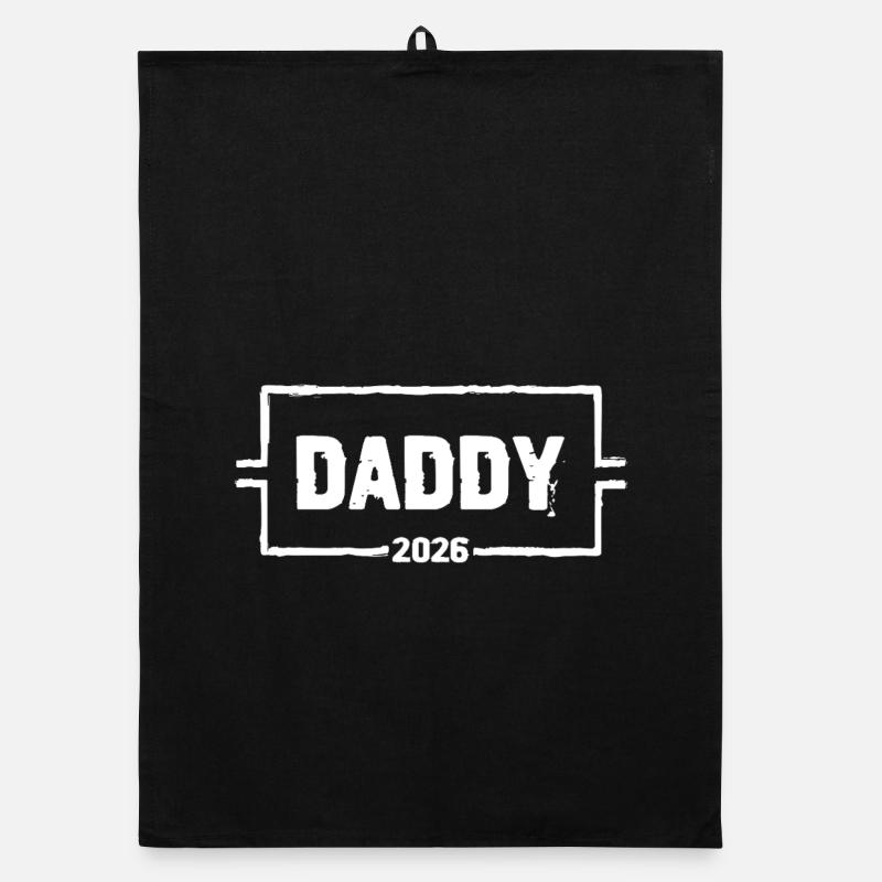 DADDY 2026 Stolzer werdender Vater Organic Geschirrtuch