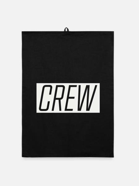 Crew  - Organic Geschirrtuch - Schwarz - Vorne