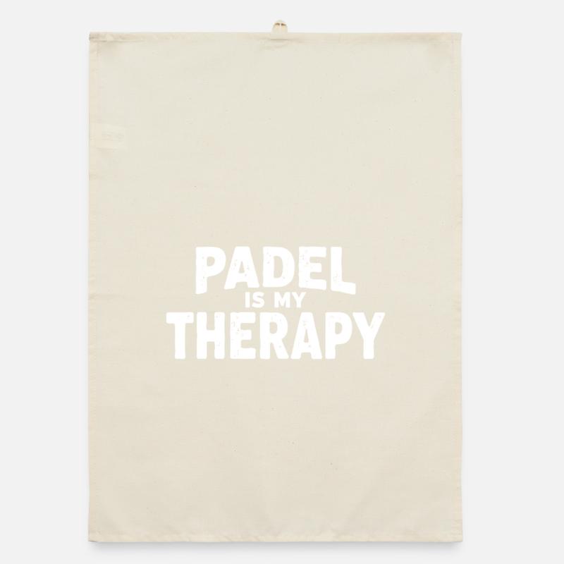 Padel is my Therapy Athlete Statement Organic dish towel