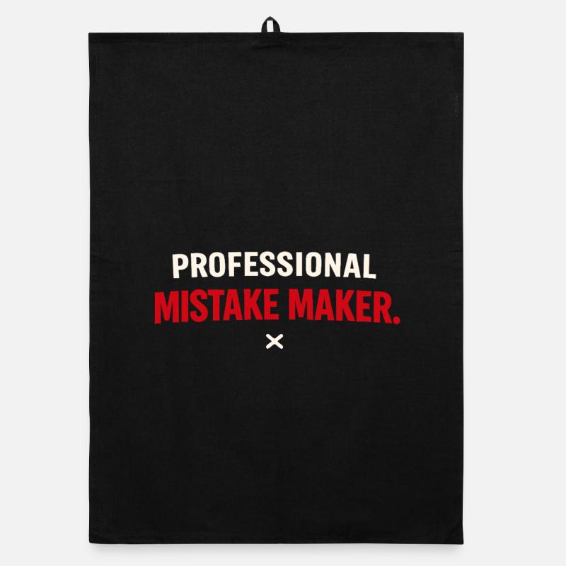 Professional Mistake Maker – Single Humor Organic dish towel