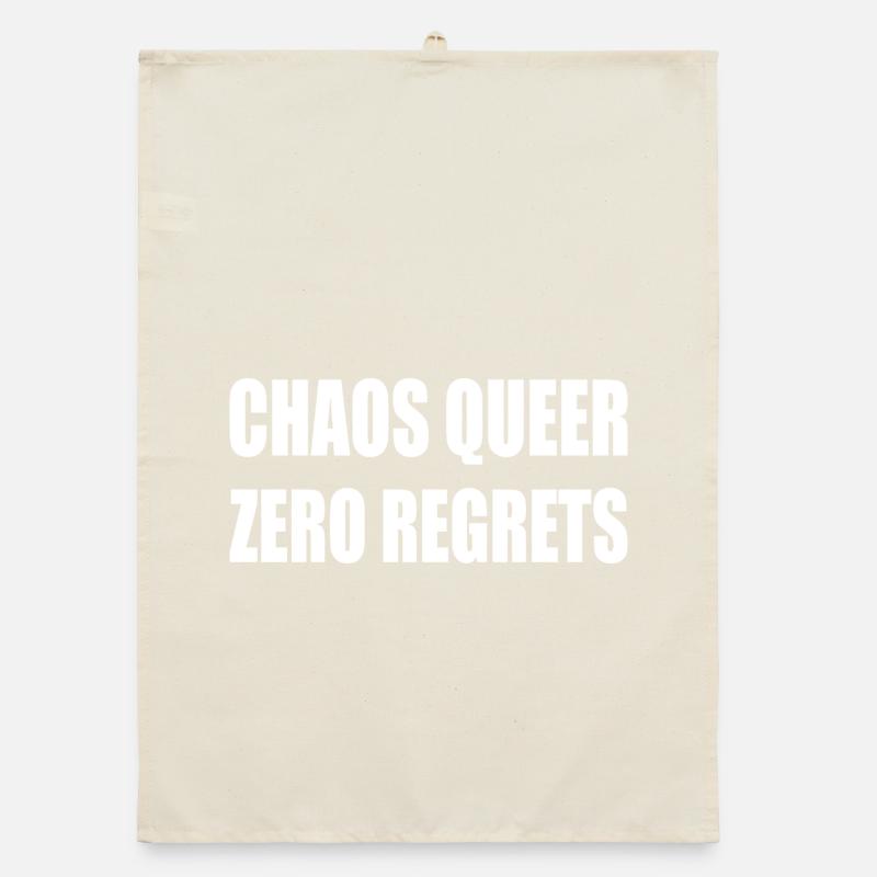 Chaos Queer Zero Reue Organic Geschirrtuch