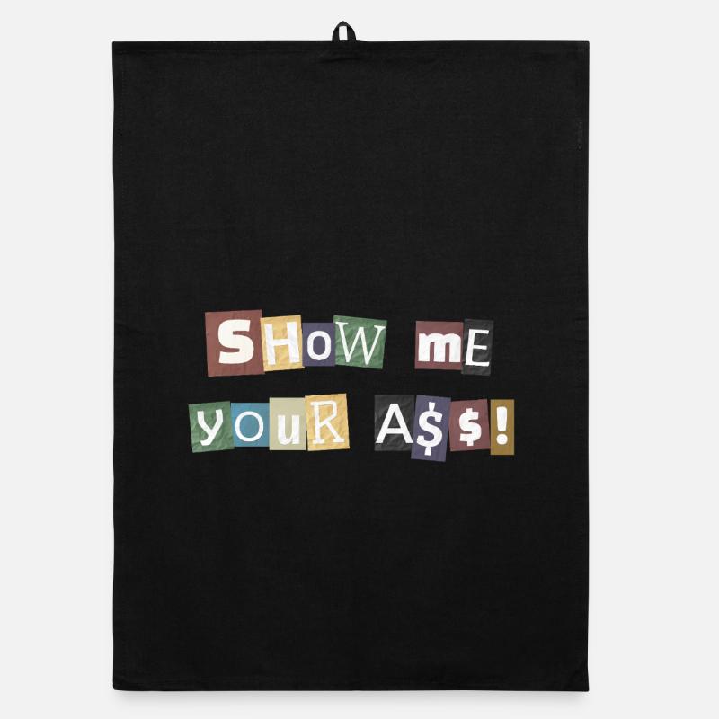 SYMA Letter Collage Organic Geschirrtuch