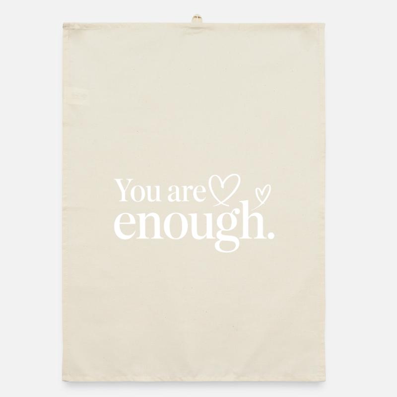 Déclaration de pleine conscience sur le cœur Torchon bio