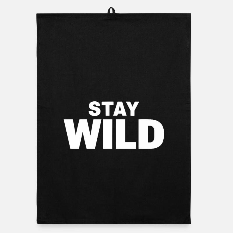 Déclaration de liberté d’aventure STAY WILD Torchon bio