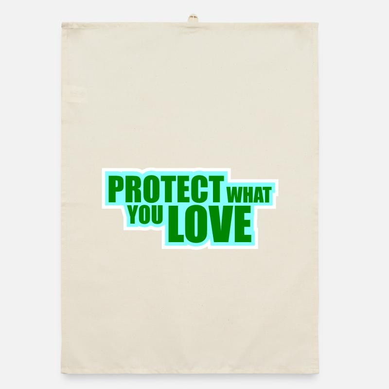 Déclaration de protection de la nature Protéger ce que vous aimez Logo de la Déclaration de Protection de la Nature Torchon bio