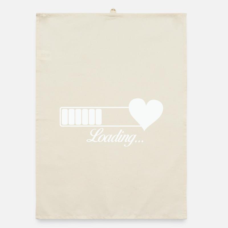 Heart-Loading Progress Organic dish towel