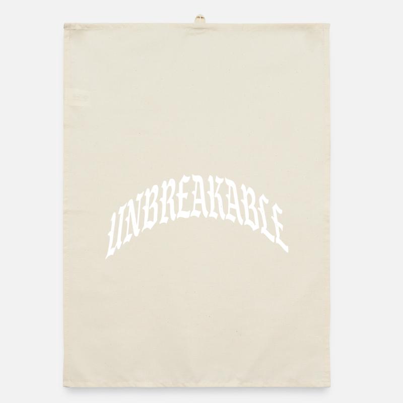 unbreakable unstoppable indomitable gym illegal Organic dish towel
