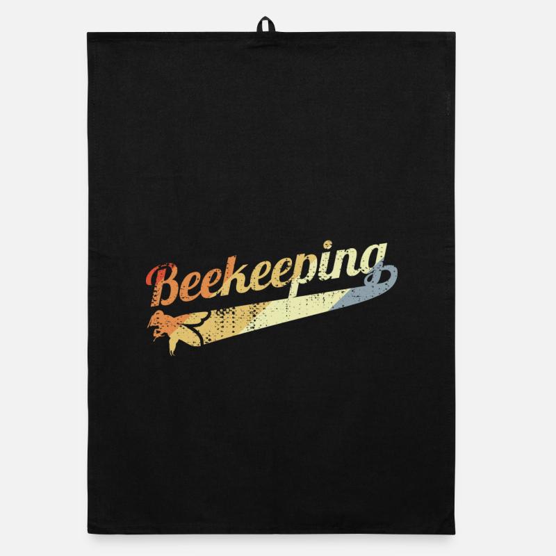 Vintage Beekeeping Organic dish towel