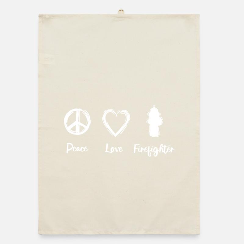 Peace, Dear Fire Brigade Organic dish towel