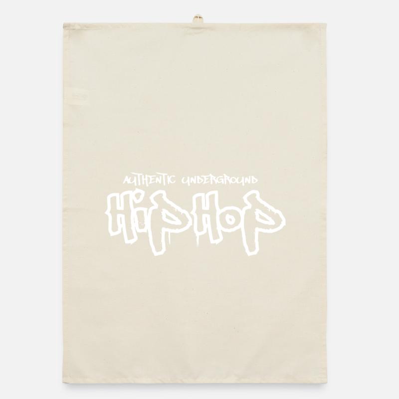 Authentic Underground Hip Hop Graffiti Organic dish towel