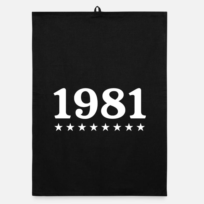 1981 Édition Limitée 1981 Retro 1981 Torchon bio