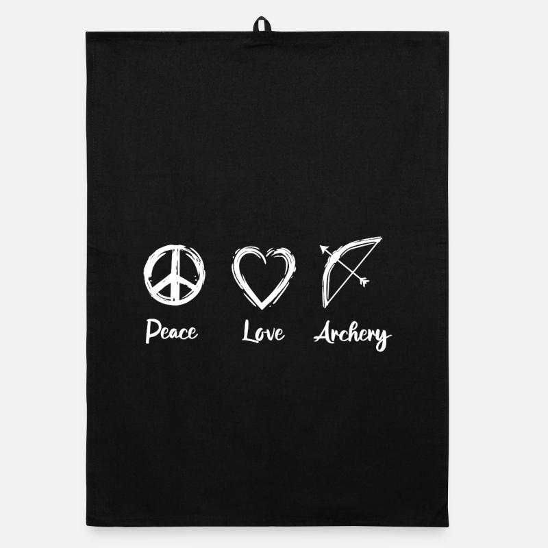 Peace Love Archery Organic Geschirrtuch