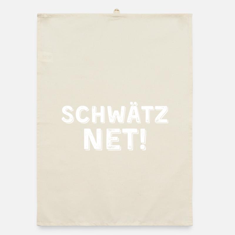 Schwätz net hell Organic Geschirrtuch