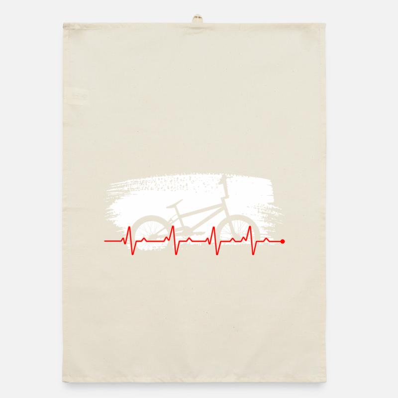 Vélo Heartbeat Vélo Graphique Torchon bio